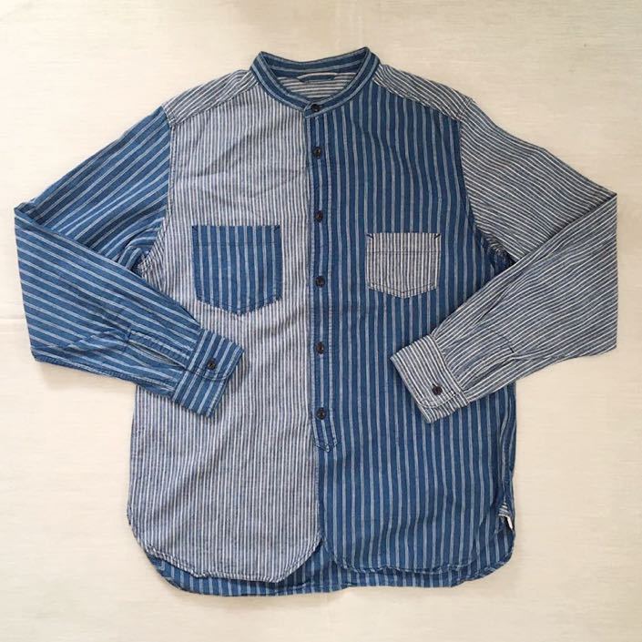 新品定価24200円】Nigel Cabourn バンドカラー インディゴ パッチ 