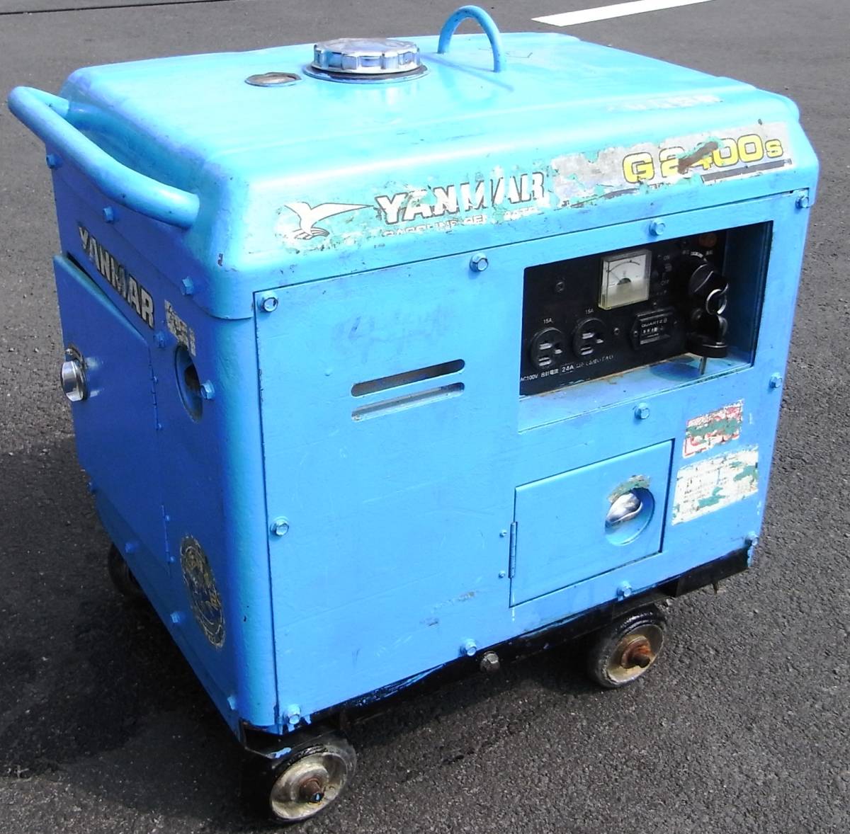 本物保証，定番人気 K7726tc ヤンマー ガソリン発電機 G2400S セルスタート 100V 60Hz 2.4kVA エンジン 始動は確認 災害など(発電機)｜売買されたオークション情報、yahooの商品情報をアーカイブ公開 - オークファン 発電機