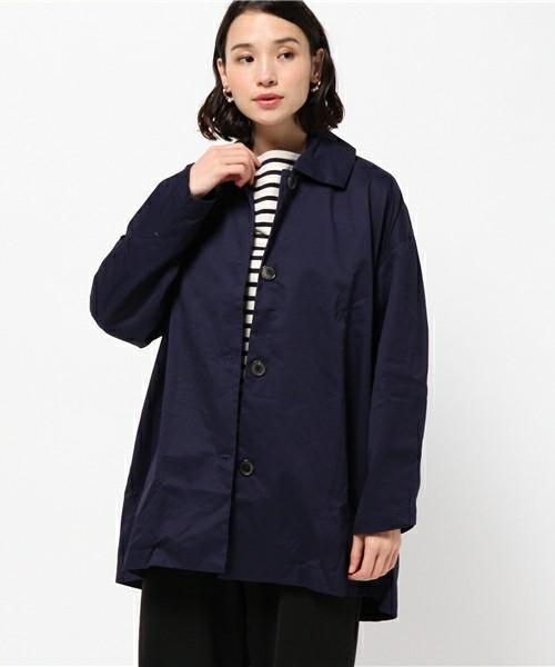 gallego desportes ステンカラーコート紺 ギャレゴ GALLEGO DESPORTES 