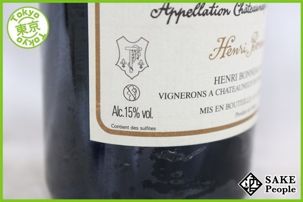 ■1円～ シャトー・ヌフ・デュ・パプ 2011 アンリ・ボノー 750ml 15% Y1 フランス ブルゴーニュ 赤 アンリ・ボノー デュ パプ ヌフ・デュ・パプ[2011][正規品 アンリ・ボノーシャトー の