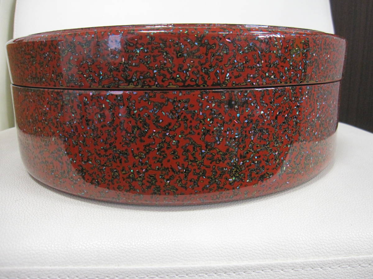 美品! 輪島塗 特別製 螺鈿細工 茶櫃 壱 ちゃびつ 輪島漆器 上井義男