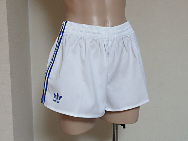 adidas アディダス サッカー M ショートパンツ・短パン セール 体操服 短パン メンズショートパンツ サッカーパンツ★アディダス adidas★ADP-9B★ホワイト×ブルー★Lサイズ★未使用