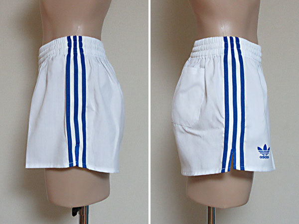 adidas アディダス サッカー M ショートパンツ・短パン セール 体操服 短パン メンズショートパンツ サッカーパンツ★アディダス adidas★ADP-9B★ホワイト×ブルー★Lサイズ★未使用