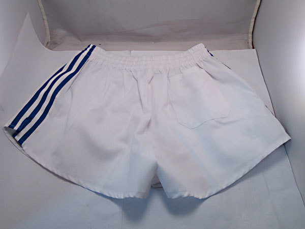 adidas アディダス サッカー M ショートパンツ・短パン セール 体操服 短パン メンズショートパンツ サッカーパンツ★アディダス adidas★ADP-9B★ホワイト×ブルー★Lサイズ★未使用