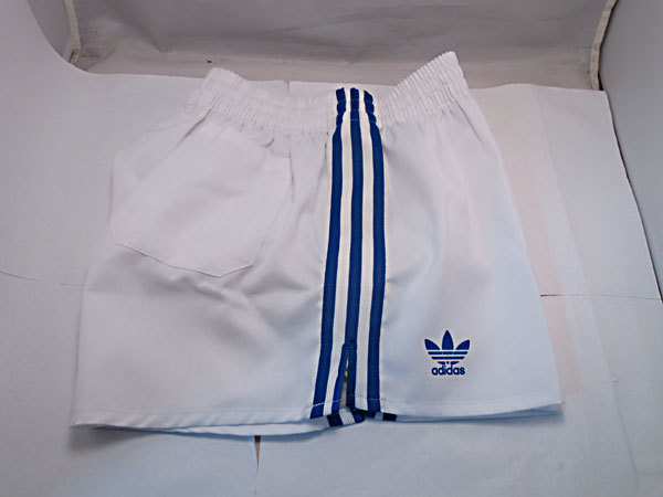 adidas アディダス サッカー M ショートパンツ・短パン セール 体操服 短パン メンズショートパンツ サッカーパンツ★アディダス adidas★ADP-9B★ホワイト×ブルー★Lサイズ★未使用