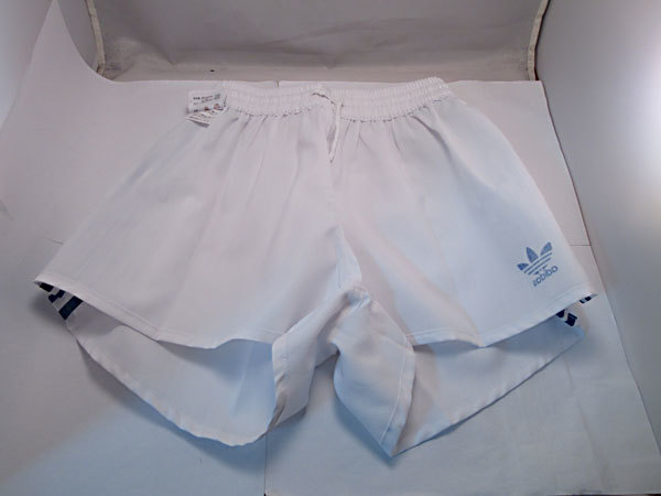 adidas アディダス サッカー M ショートパンツ・短パン セール 体操服 短パン メンズショートパンツ サッカーパンツ★アディダス adidas★ADP-9B★ホワイト×ブルー★Lサイズ★未使用