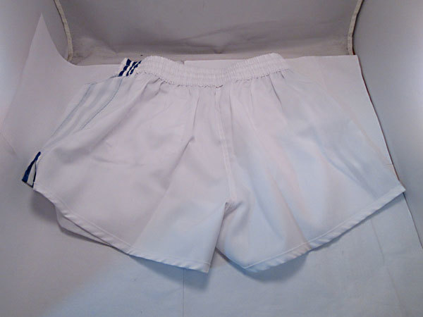 adidas アディダス サッカー M ショートパンツ・短パン セール 体操服 短パン メンズショートパンツ サッカーパンツ★アディダス adidas★ADP-9B★ホワイト×ブルー★Lサイズ★未使用