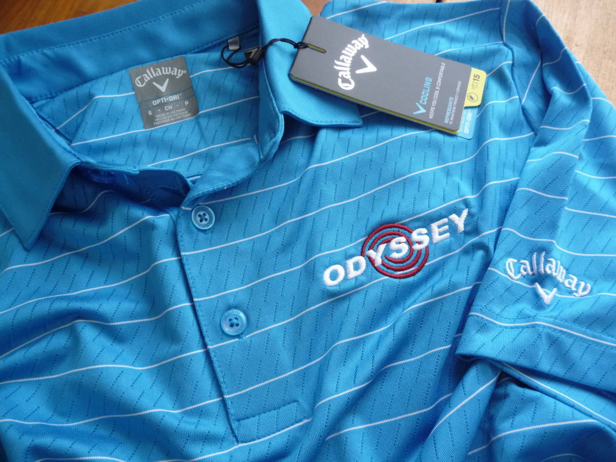 【人気セール，大得価】 USキャロウェイODYSSEY ストライプポロ ブルーL 2020春 新発売 特注刺繍入り1円(その他)｜売買されたオークション情報、yahooの商品情報をアーカイブ公開 - オークファン シャツ
