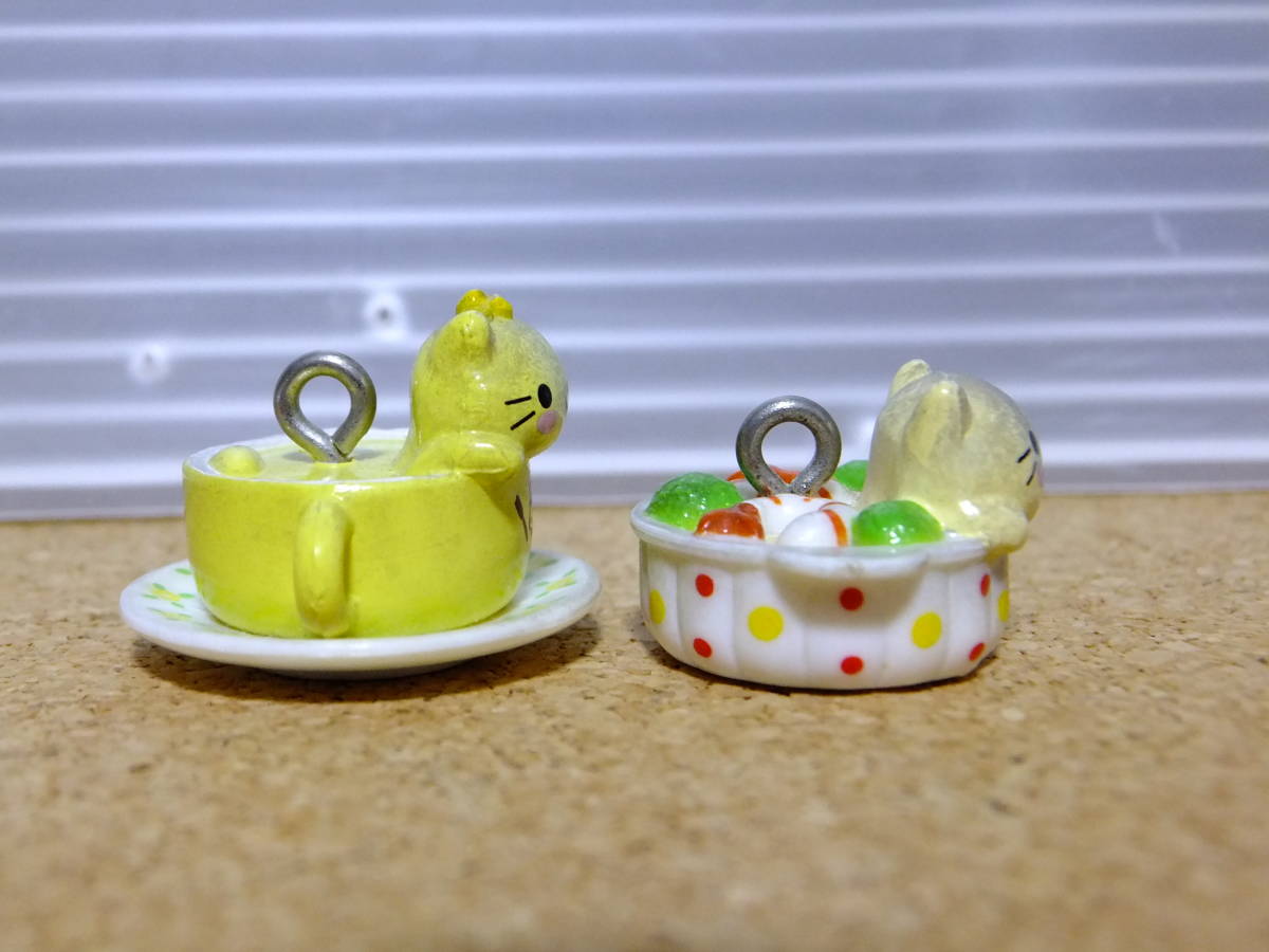 中古 SAN-X にゃんにゃんにゃんこ マスコット フィギュア ミニチュア