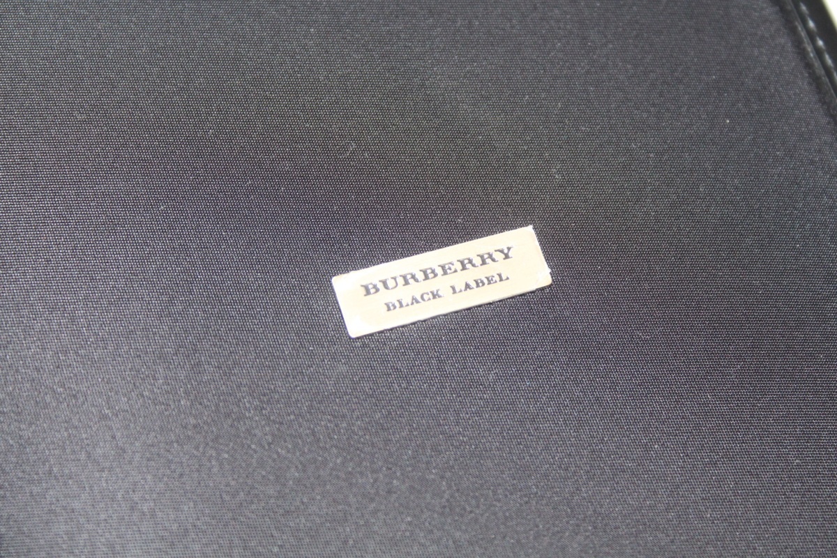 【希少】Burberrys 高級本革レザー ネクタイケース（特注非売品） バーバリーブラックレーベル BURBERRY BLACK LABEL ネクタイケース