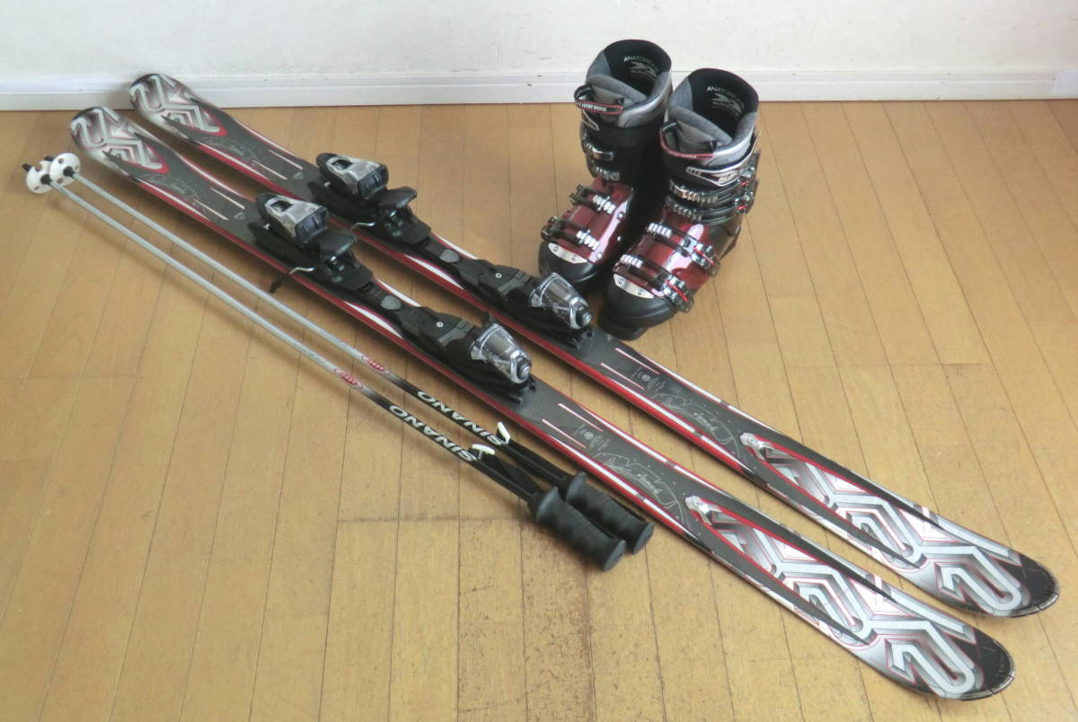 格安，HOT K2＋KASTLE カービングスキー4点セット 板163/靴27-27.5 WAX済 ブーツのサイズ変更可能(板、ブーツセット)｜売買されたオークション情報、yahooの商品情報をアーカイブ公開 - オークファン 板、ブーツセット