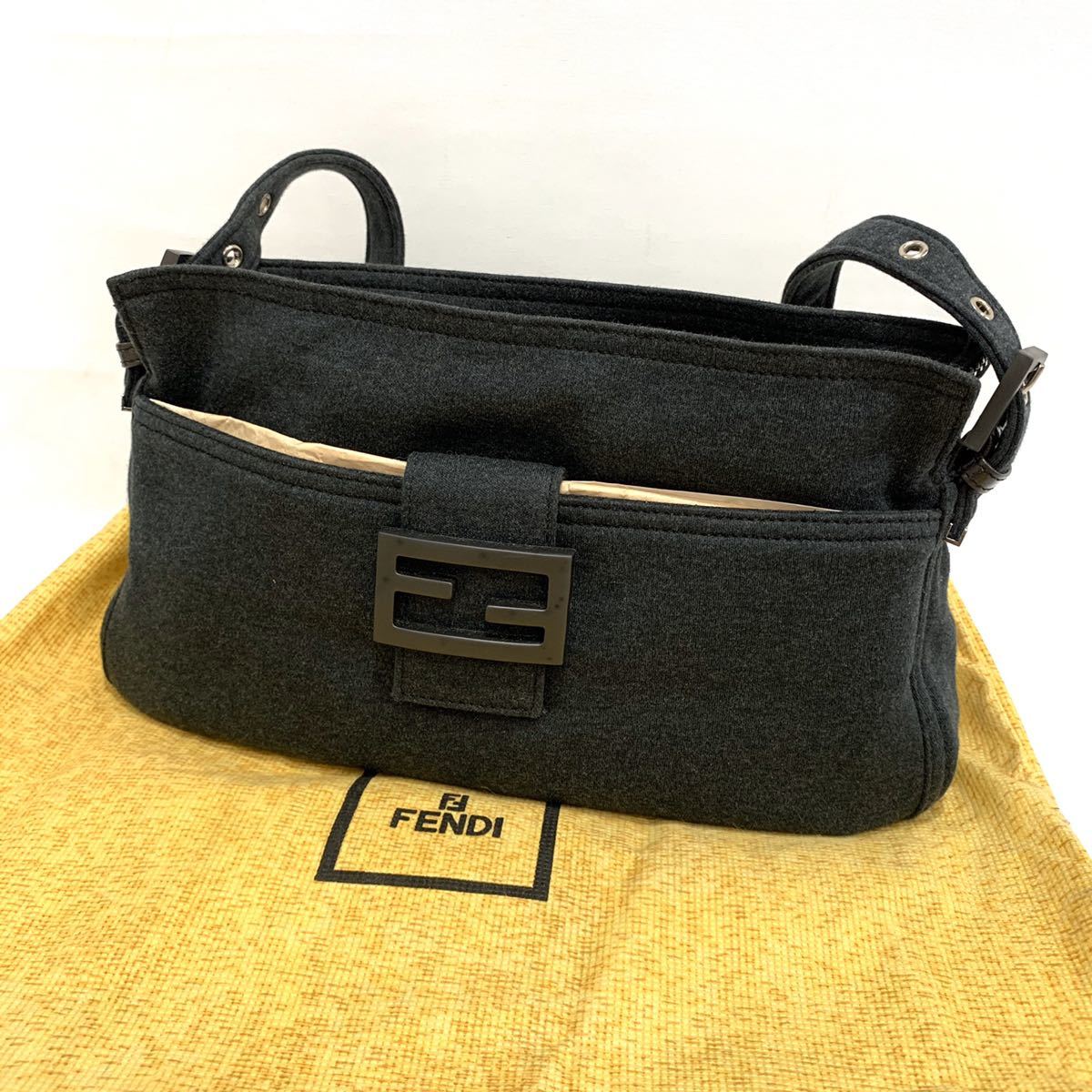 直販最安 美品!!FENDI フェンディ コットン ジャージ マンマバケット