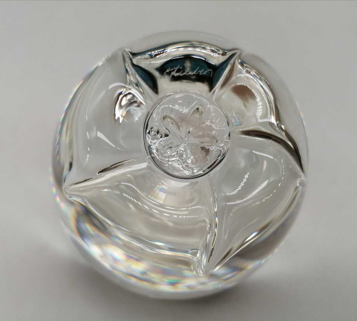 Steuben クリスタルガラス りんご スチューベン Glass アップル