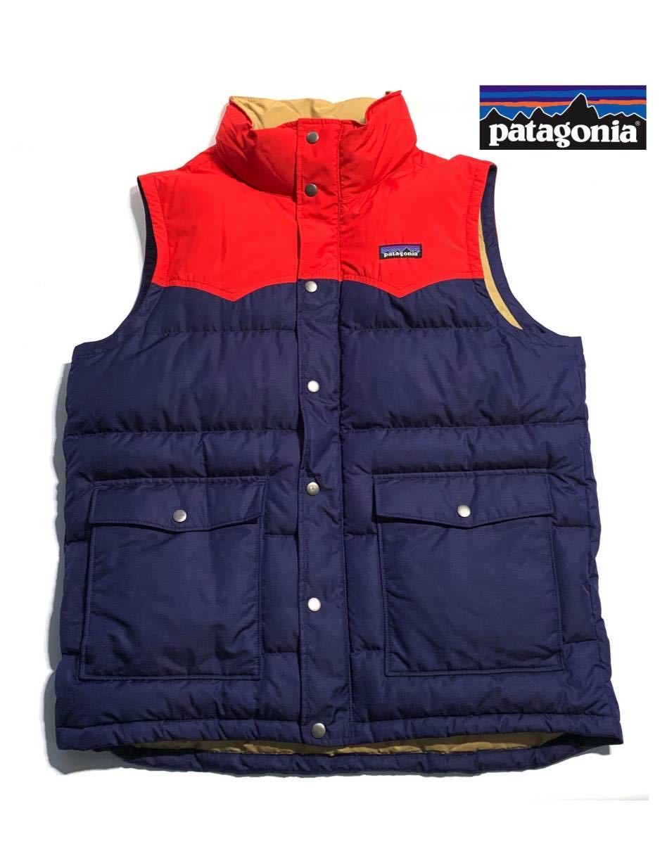  色 patagonia パタゴニア スリングショット ダウンベスト M L相当 メンズ 軽量 保温性抜群 赤&times;青 SLINGSHOT DOWN VEST(ダウン)｜売買されたオークション情報、yahooの商品情報をアーカイブ公開 - オ 男性用