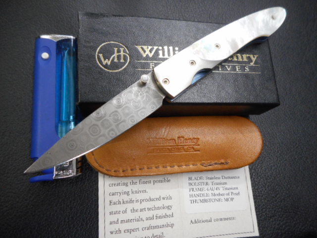  ナイフ 折り畳み ウイリアム ヘンリー WILLIAM HENRY MOTHER OF PEARL DAMASCUS マザーオブパールにレインドロップダマスカスブレード(その他)｜売買されたオークション情報、yahooの商品情報をアーカ その他