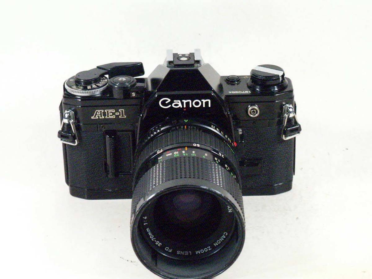 新作，豊富な キヤノンＡＥ-1 B 完動品35-70レンズ付(キヤノン)｜売買されたオークション情報、yahooの商品情報をアーカイブ公開 - オークファン マニュアルフォーカス