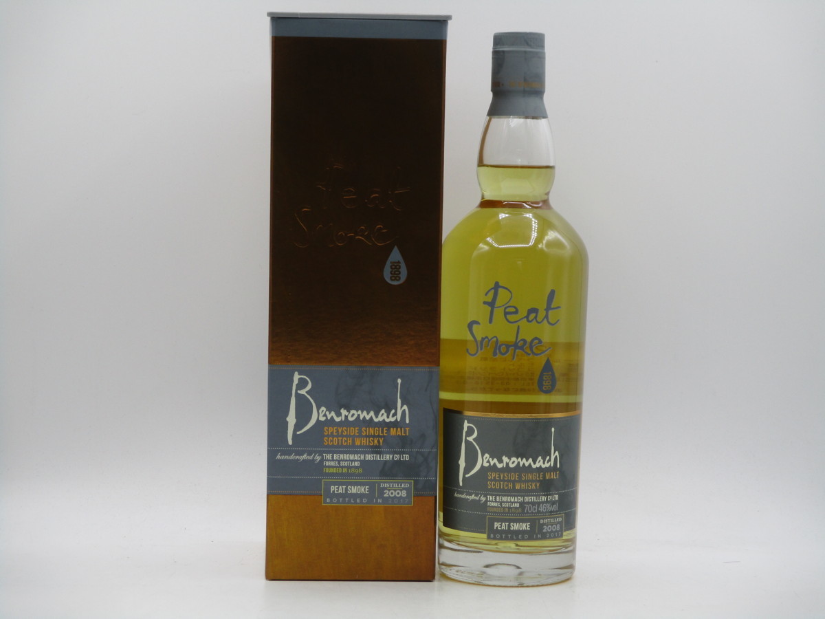BENROMACH PEAT SMOKE ベンロマック ピート スモーク 18年 スコッチ ウイスキー 700ml 46% 箱入 未開封 古酒 X5752