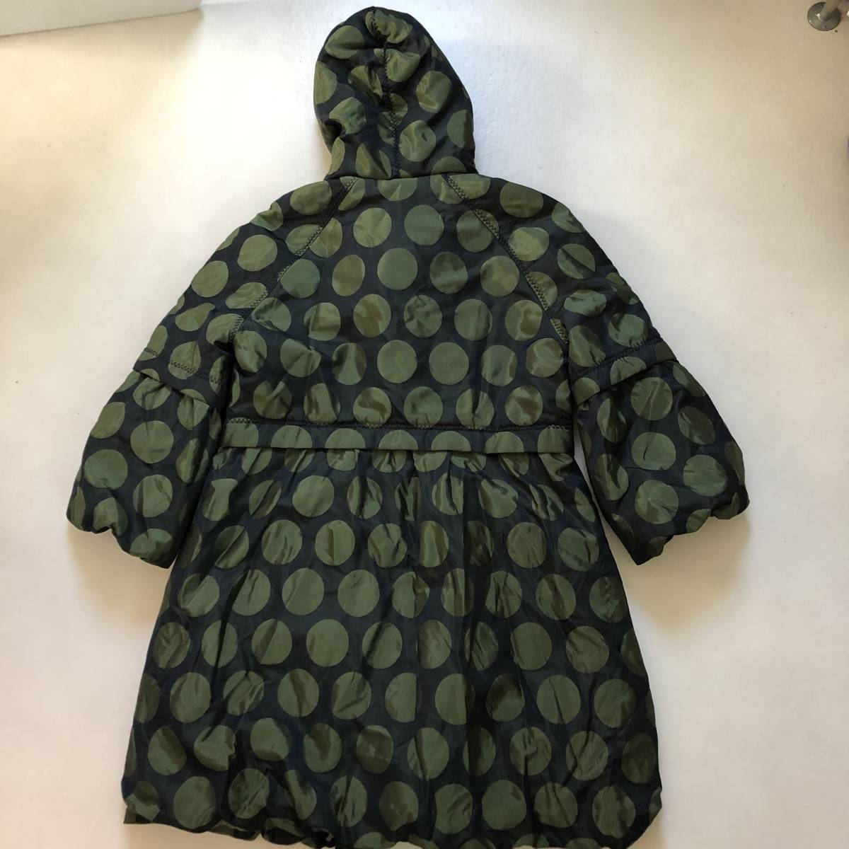 伊太利屋中綿入りドットデザインオシャレコート 9号