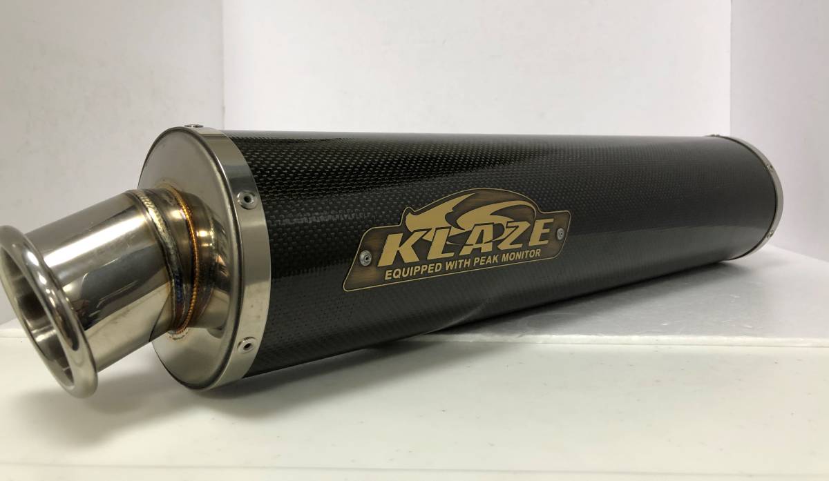 KLAZE クレイズ 汎用 カーボン マフラー サイレンサー Φ60.5 60.5π 60.5 (A20412-5) 汎用 カーボン KLAZE バイクパーツ ＠０１４ バイク用汎用60.5mmカーボンマフラー&frasl;スリップオン