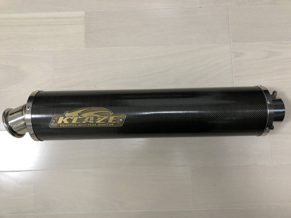 KLAZE クレイズ 汎用 カーボン マフラー サイレンサー Φ60.5 60.5π 60.5 (A20412-5) 汎用 カーボン KLAZE バイクパーツ ＠０１４ バイク用汎用60.5mmカーボンマフラー&frasl;スリップオン