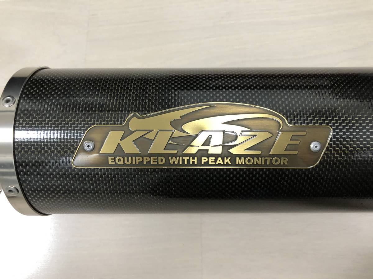 KLAZE クレイズ 汎用 カーボン マフラー サイレンサー Φ60.5 60.5π 60.5 (A20412-5) 汎用 カーボン KLAZE バイクパーツ ＠０１４ バイク用汎用60.5mmカーボンマフラー&frasl;スリップオン