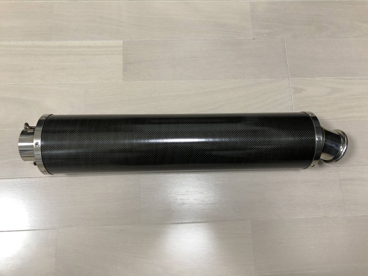 KLAZE クレイズ 汎用 カーボン マフラー サイレンサー Φ60.5 60.5π 60.5 (A20412-5) 汎用 カーボン KLAZE バイクパーツ ＠０１４ バイク用汎用60.5mmカーボンマフラー&frasl;スリップオン