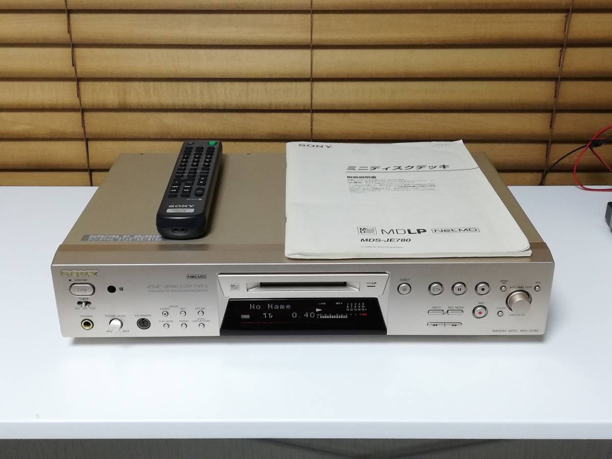 SONY ソニー MDS-JE780 MDレコーダー オーディオ機器 ジャンク扱い