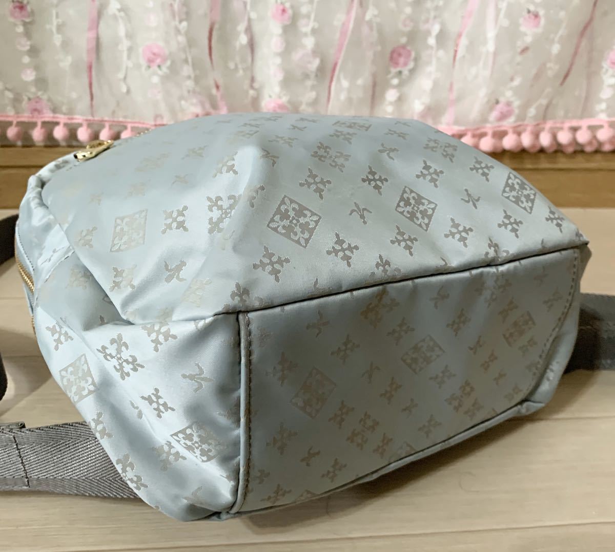 極美品 russet リュック ラシット ☆ | ナイロン SF-221 グレー×ピンク 
