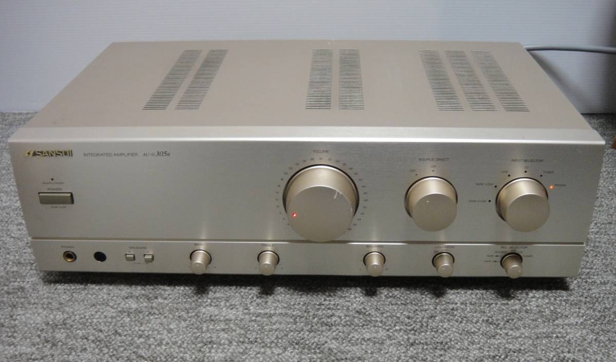 SANSUI AU-α305R プリメインアンプ　動作確認済み SUNSUI サンスイ AU-α305R プリメインアンプ 鳴動確認済みですが