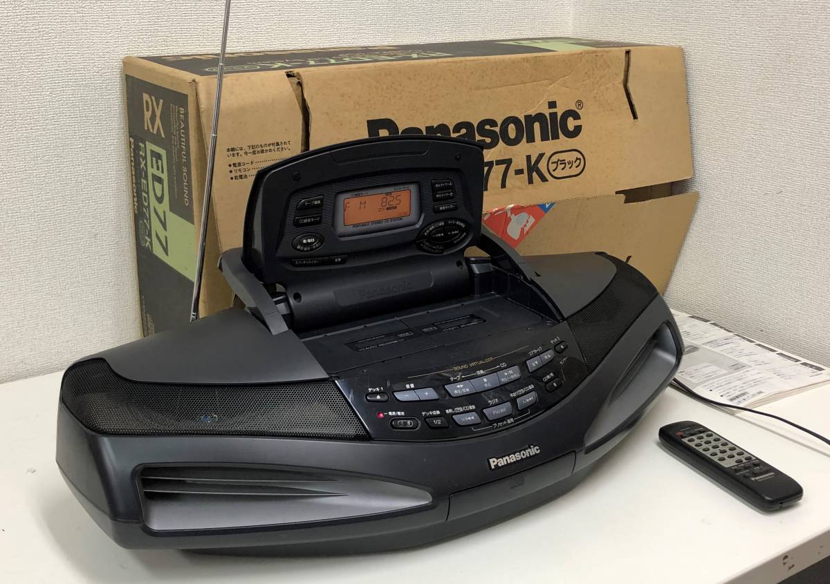 Panasonic【パナソニック コブラトップ CDラジカセ「RX-ED77