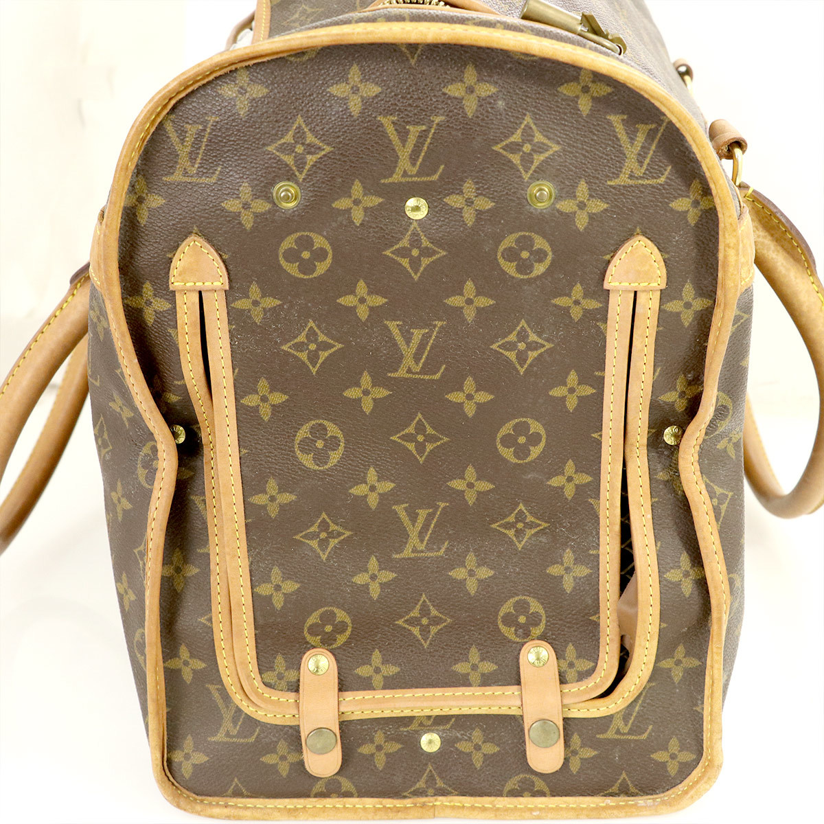Louis Vuitton サックシャン50 ペット用キャリーバッグ　モノグラム LOUIS VUITTON モノグラムサックシャン50ドッグキャリーペット用