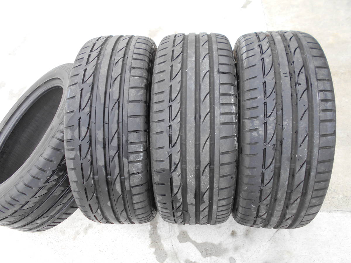 1円スタート！ ブリジストン ポテンザ S001 中古 4本セット 225/55R17