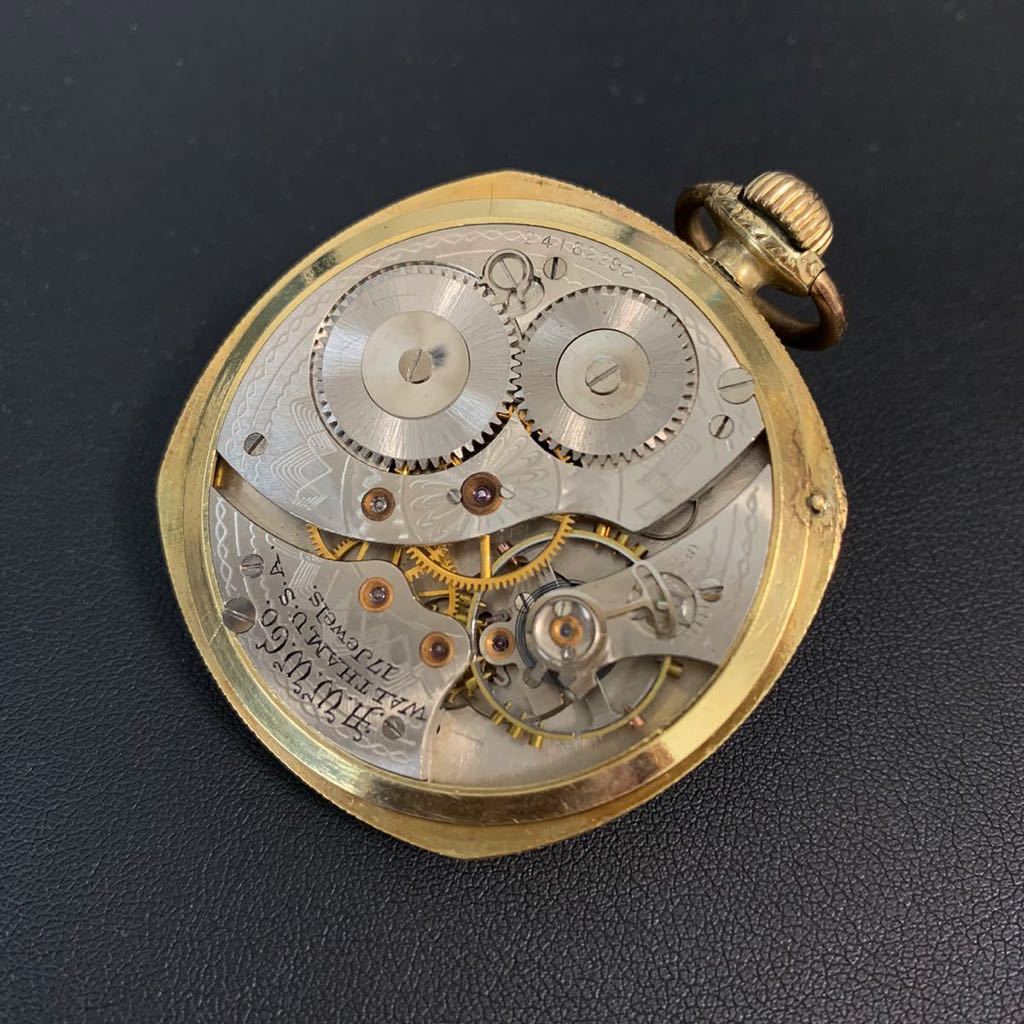 美品】1921年 ウォルサム Waltham 懐中時計 17石 16s ポケット