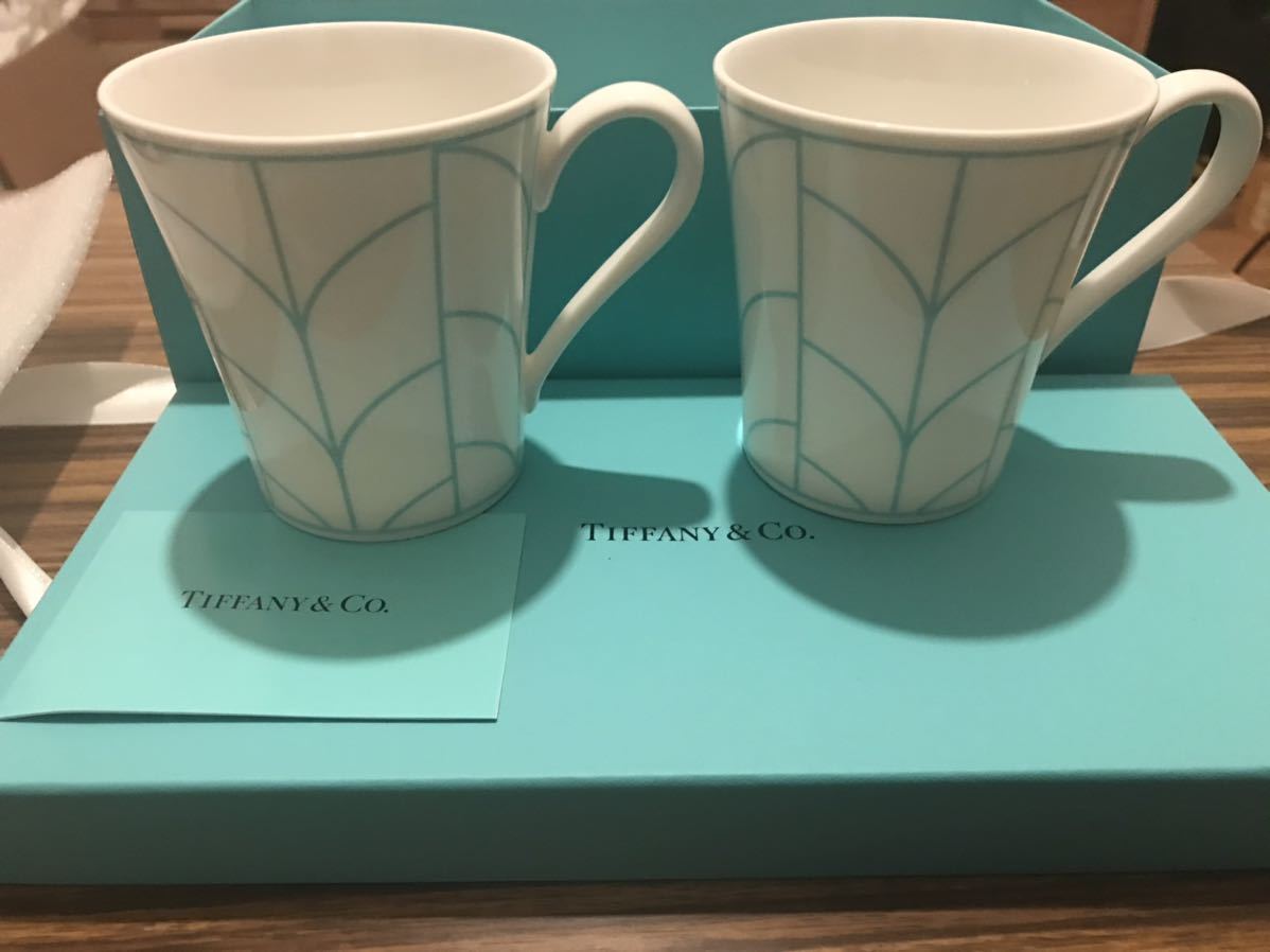 ティファニー Tiffany ⁄ マグカップ TIFFANY&amp;amp;Co.(ティファニー) TIFFANY&amp;Co.(ティファニー) &frasl; ウィートリーフマグセット⁄ペア - TIFFANY&amp;Co. ティファニー&frasl;66962687 ペアマグカップ 新品未使用 ウィートリーフ ウィート 「ＬＥＡＶＥＳ」リーフ