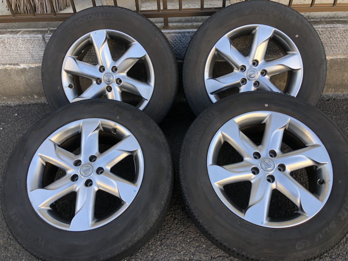 即決 ムラーノ純正 235/65R18 日産純正 18×7.5J PCD114.3 5H ET50 ヨコハマ
