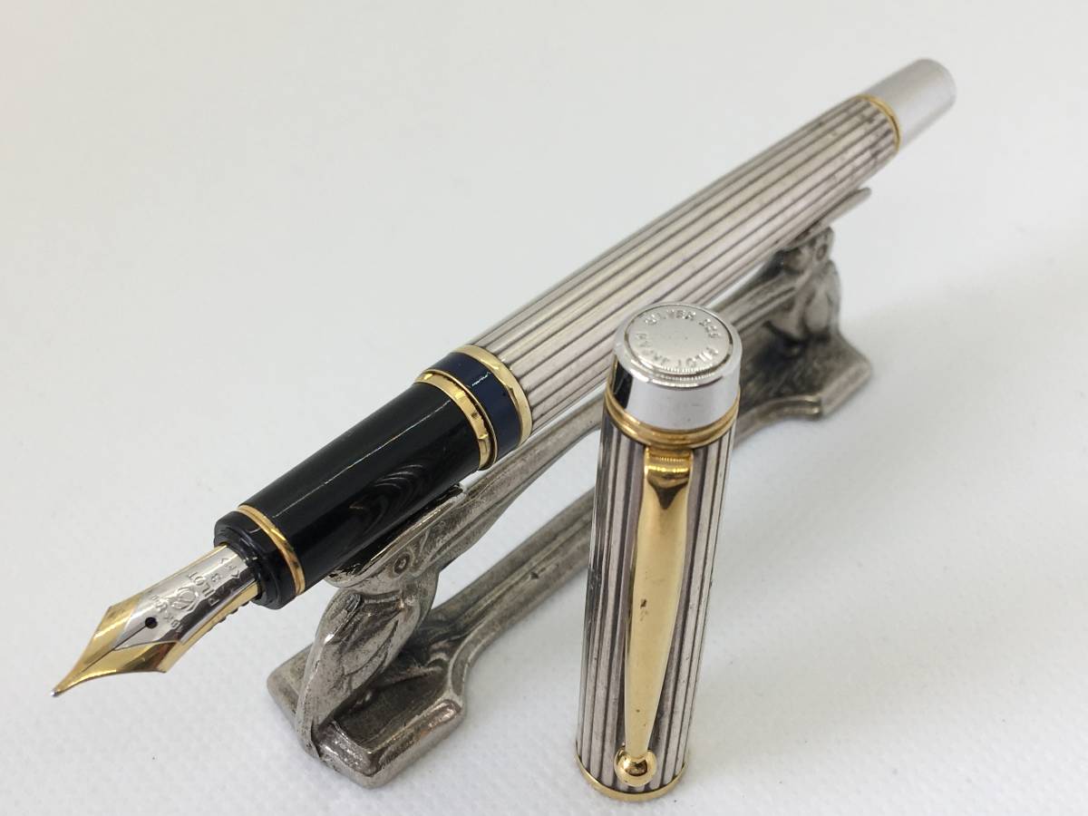 中古)PILOT パイロット 万年筆 グランセNC スターリングシルバー 【廃