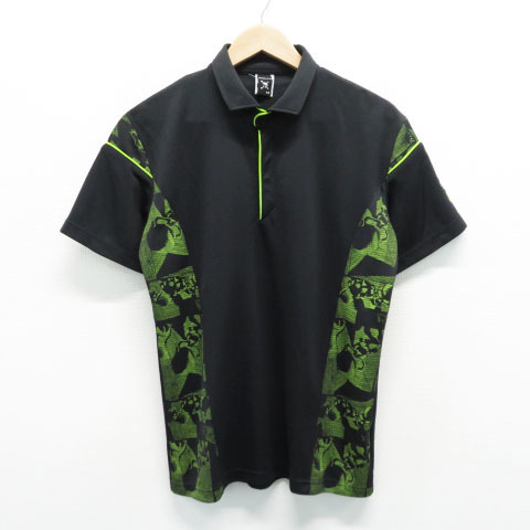 【セール，お買い得】 OAKLEY オークリー 半袖ハーフジップポロシャ スカル ブラック系 M 240001367612 ゴルフウェア メンズ(オークリー)｜売買されたオークション情報、yahooの商品情報をアーカイブ公開 - オークファン シャツ