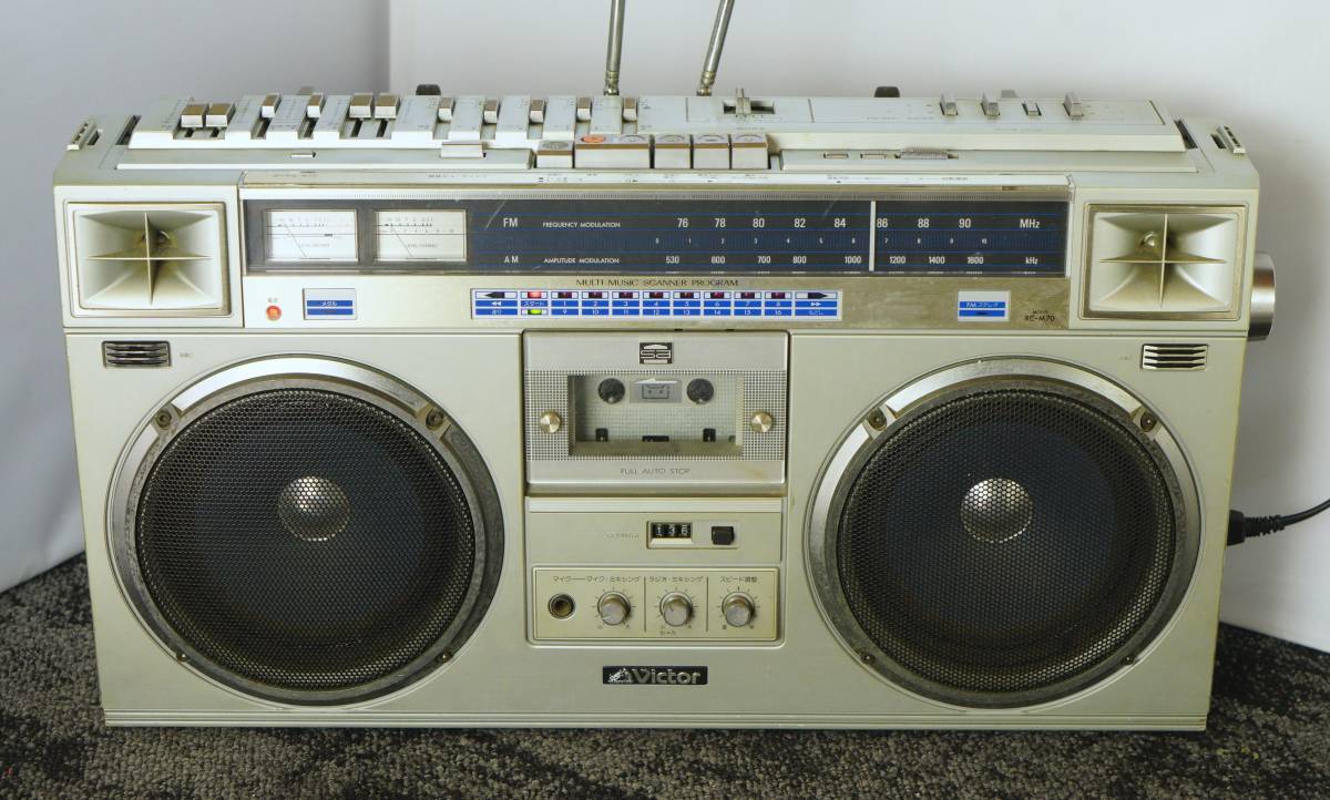 Victor RC-M70 ビクター ラジカセ FM⁄AMステレオラジオカセット ラジオ 