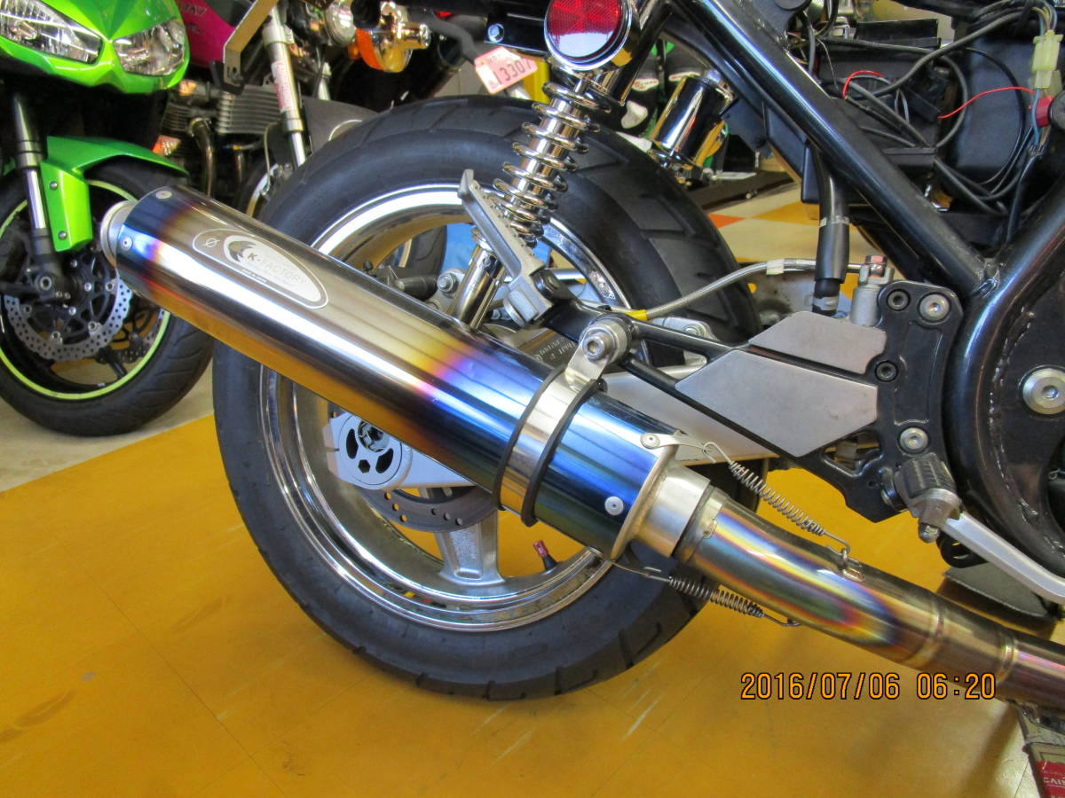 ゼファー７５０用ケイファクトリー製フルエキマフラー中古