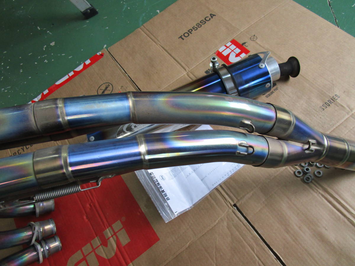 ゼファー７５０用ケイファクトリー製フルエキマフラー中古