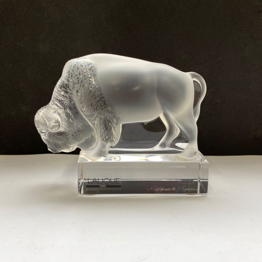 ルネ・ラリック R.LALIQUE/彫像/ペーパーウエイト/「Bison」 バイソン