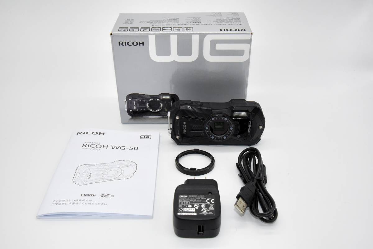 ☆良品☆ リコー RICOH WG-50 ブラック #2307 【公式通販】