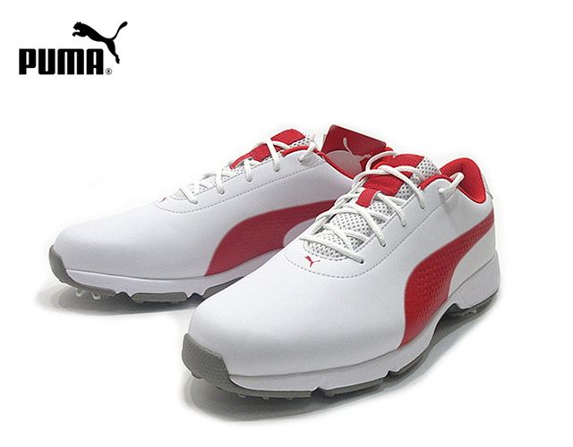  PUMA プーマ ドライブ クリーテッド クラシック ゴルフシューズ 190607 26cm ホワイト/レッド 日本正規品(26.0cm)｜売買されたオークション情報、yahooの商品情報をアーカイブ公開 - オークファン 26.0cm