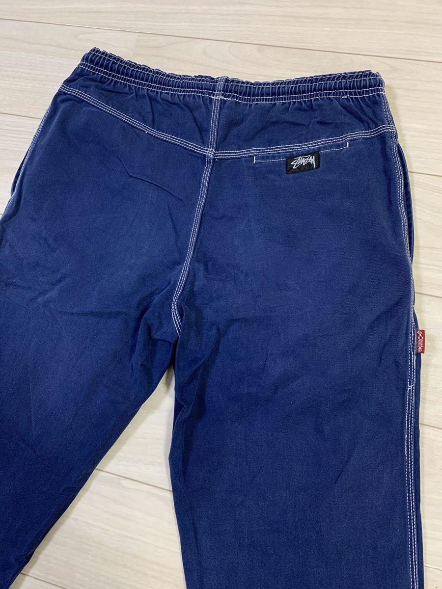 激レア 80's 90's OLD STUSSY ステューシー イージーパンツ 黒タグ 80