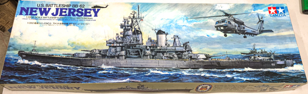 [29]未組立 プラモデル TAMIYA タミヤ 戦艦ニュージャージー 1/350 船模型