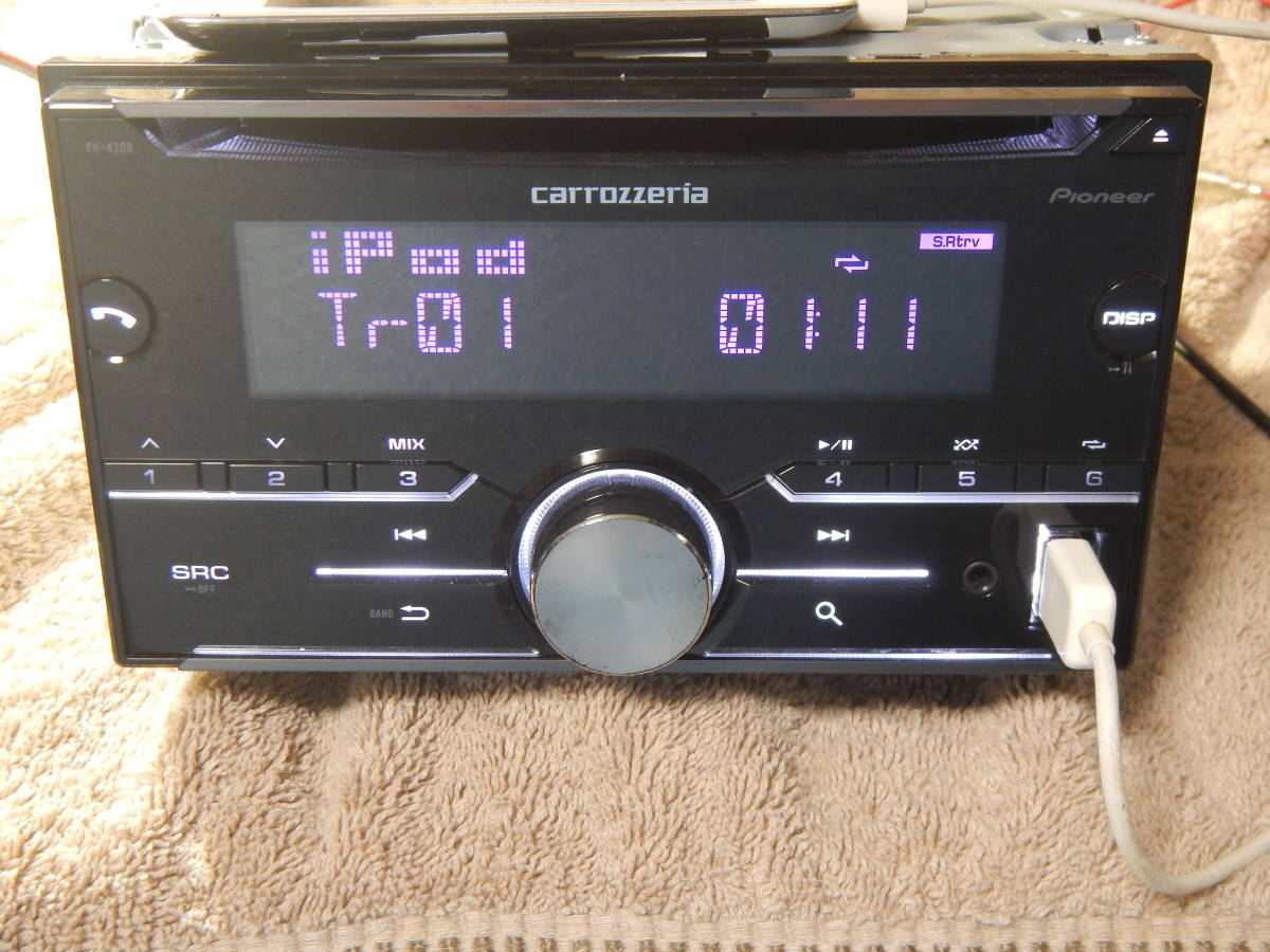 Bluetooth搭載 FH-4200 USB/CD 2DIN FH-4200 Carrozzeria Pioneer Audio CD USB 2DIN CD⁄USB⁄AUX⁄iPod⁄