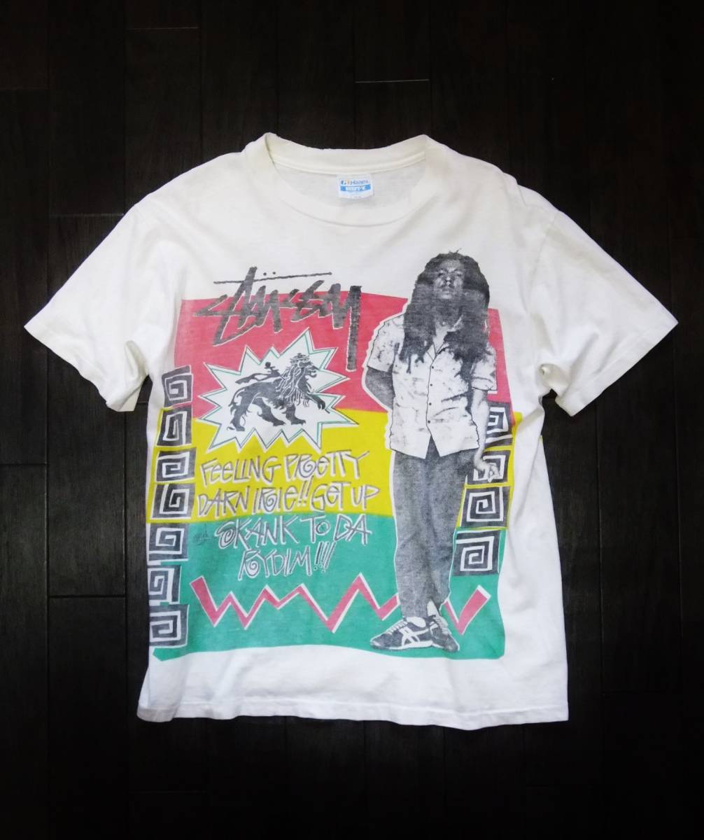 80年代”Old Stussy オールドステューシー ボブマーリーTシャツL 80年代”Old Stussy オールドステューシー ボブマーリーTシャツL