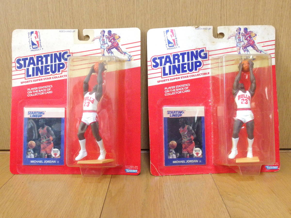 Starting michael jordan figure and basketball cards lineup
