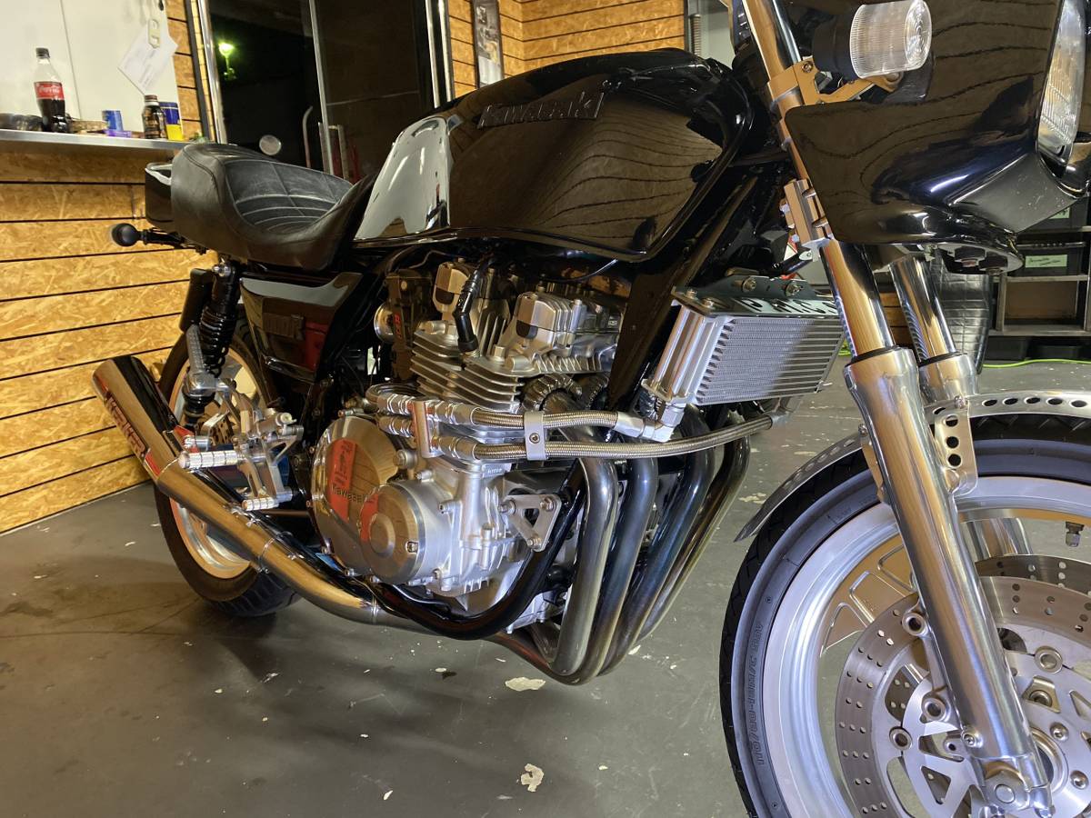 Z1000J フルカスタム製作途中　オーバースイングアーム　ナイトロレーシング　ハイパープロ　新品パーツ多数　z1000r z1100r z1 z2 mk2 fx _6