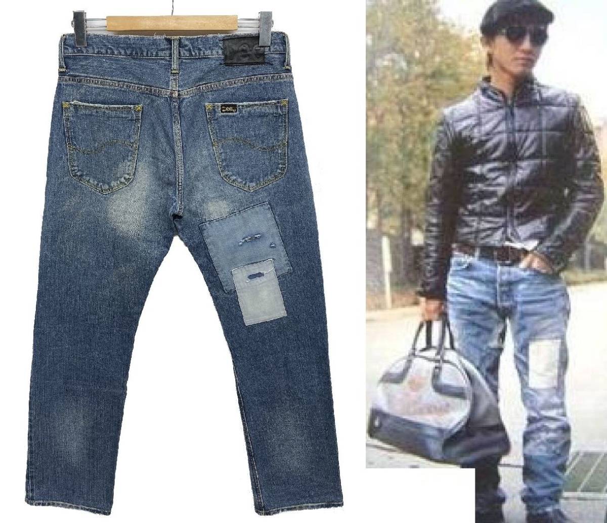 限定 TMT × Lee ティーエムティー リー USED ダメージ パッチワーク 